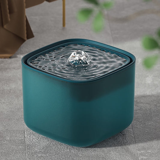 Wireless Cat Water Fountain, Battery Operated Cat Fountain Stainless Steel with Water Level Window, 3 Work Modes, Cordless Pet Water Fountain for Cats, Dogs, Pets, Inside